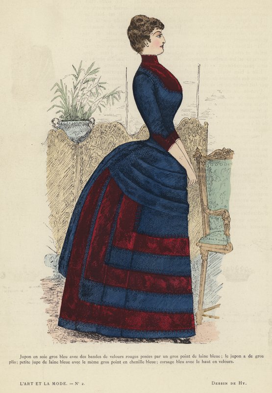Francouzská módní deska, 1885-86 od French School