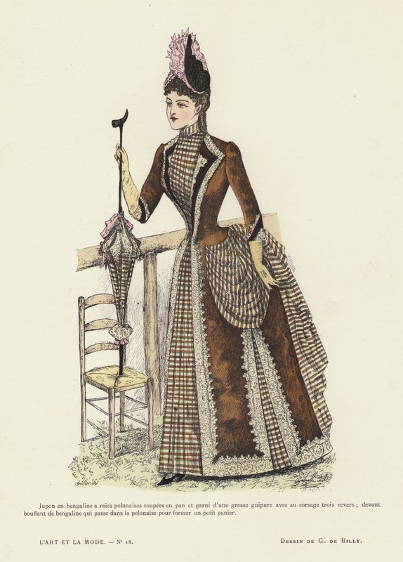 Francouzská módní deska, 1885-86 od French School