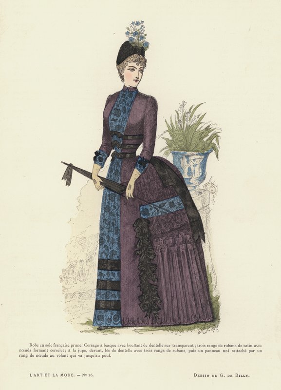 Francouzská módní deska, 1885-86 od French School