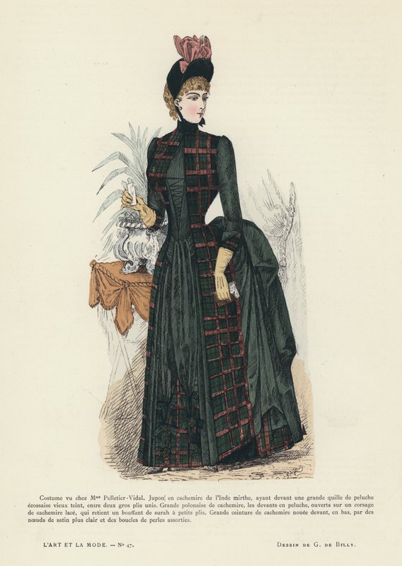 Francouzská módní deska, 1885-86 od French School