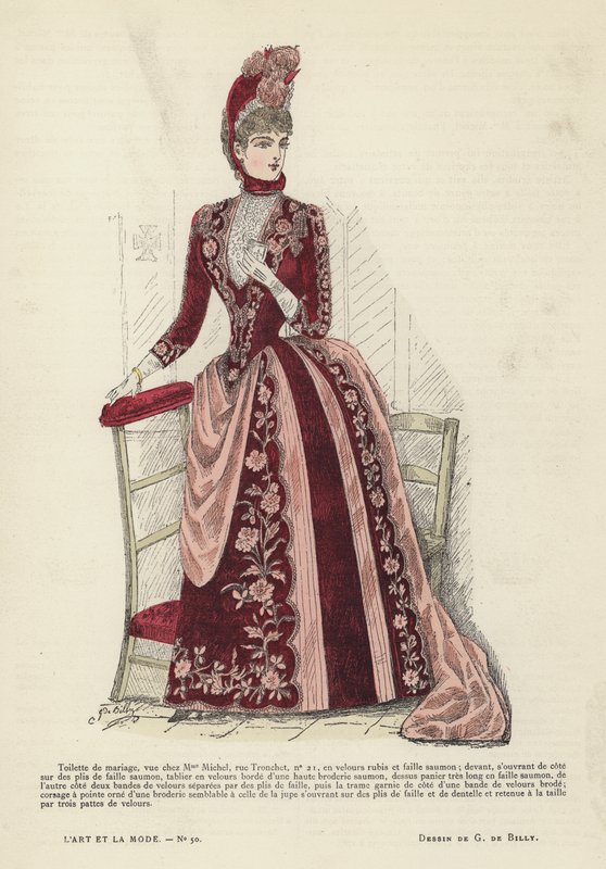 Francouzská módní deska, 1885-86 od French School