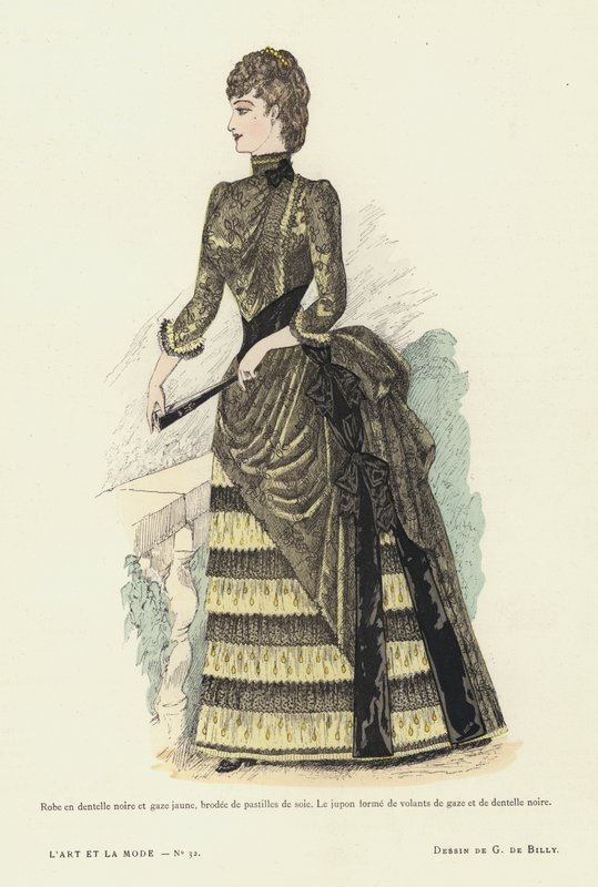 Francouzská módní deska, 1885-86 od French School