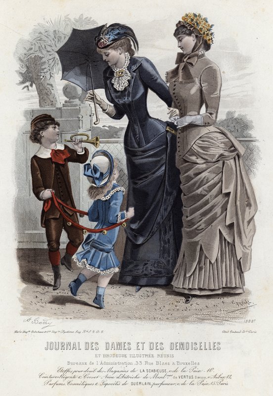Francouzská módní deska, konec 19. století od French School