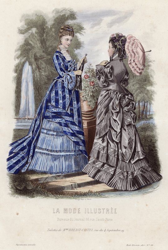 Francouzská módní deska, konec 19. století od French School