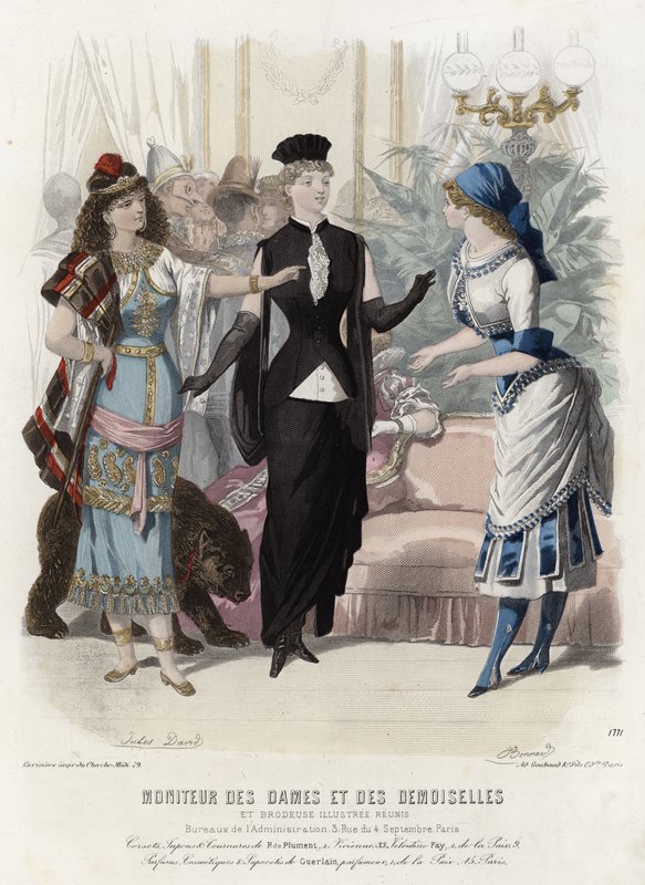 Francouzská módní deska, konec 19. století od French School