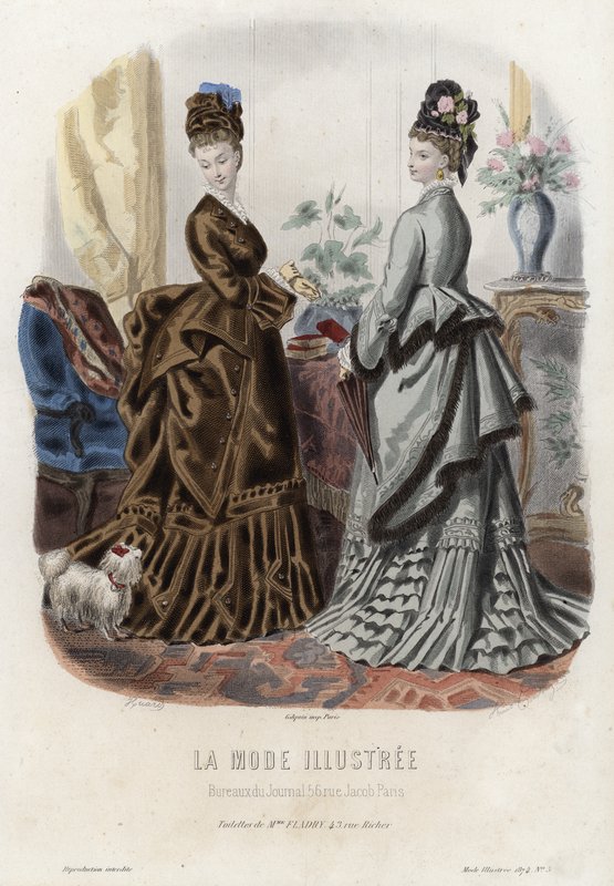 Francouzská módní deska, konec 19. století od French School