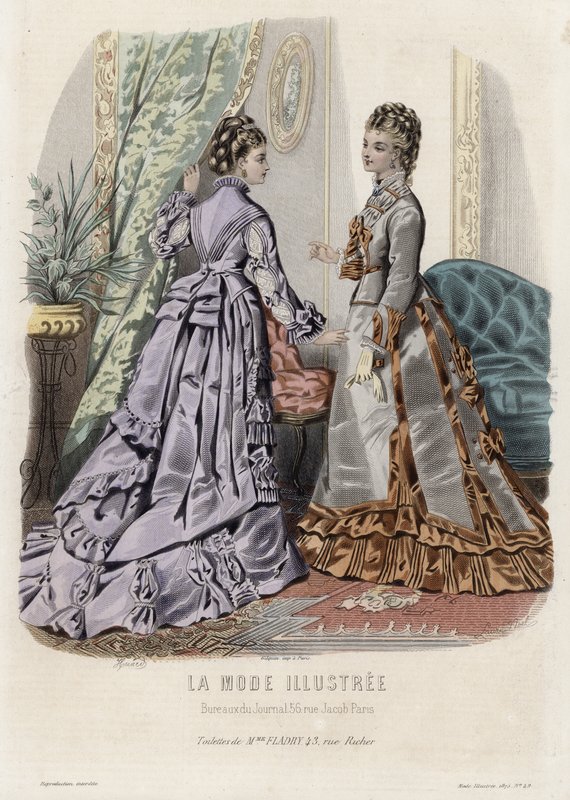 Francouzská módní deska, konec 19. století od French School