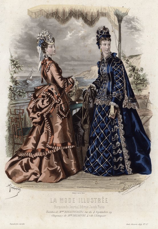 Francouzská módní deska, konec 19. století od French School