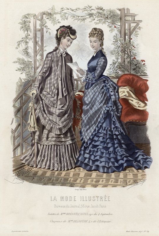 Francouzská módní deska, konec 19. století od French School