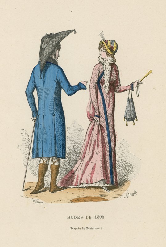 Francouzská móda z roku 1804 od French School