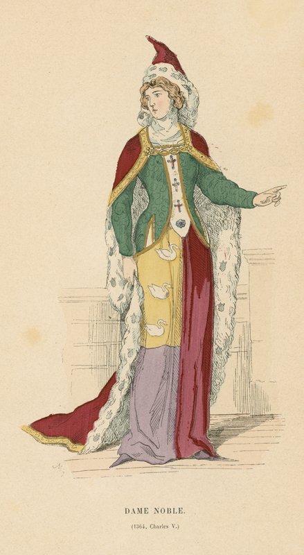 Francouzská šlechtična za vlády Karla V., 1364 od French School