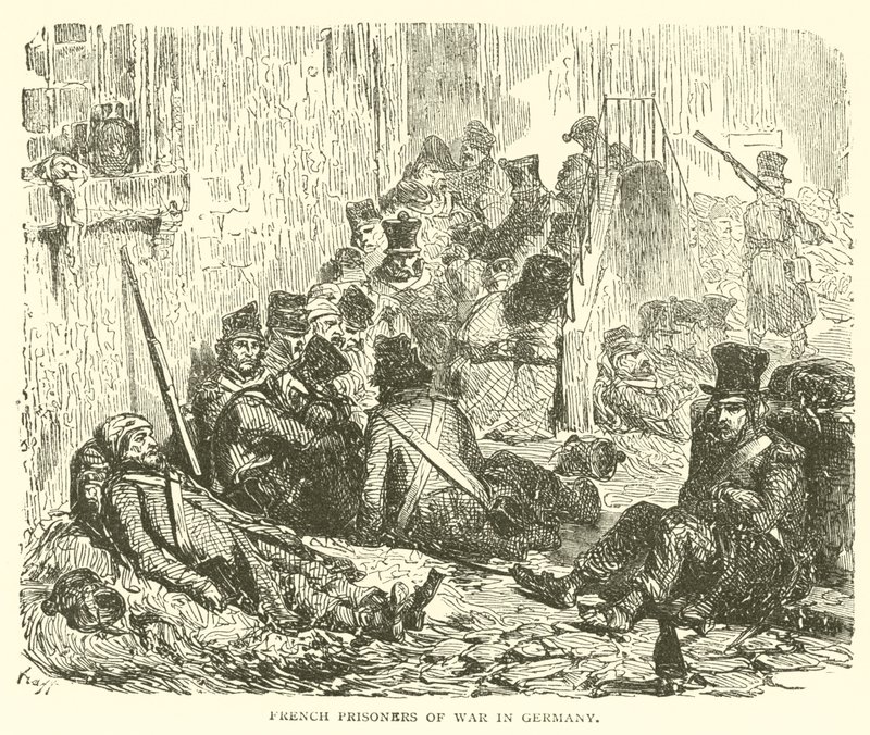 Francouzští váleční zajatci v Německu (rytina) od French School