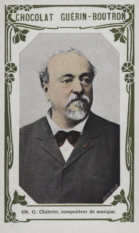 G Chabrier, hudební skladatel (barevná fotografie) od French School