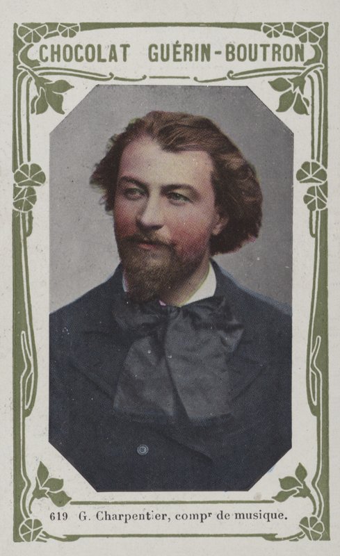 G Charpentier, hudební skladatel (barevná fotografie) od French School