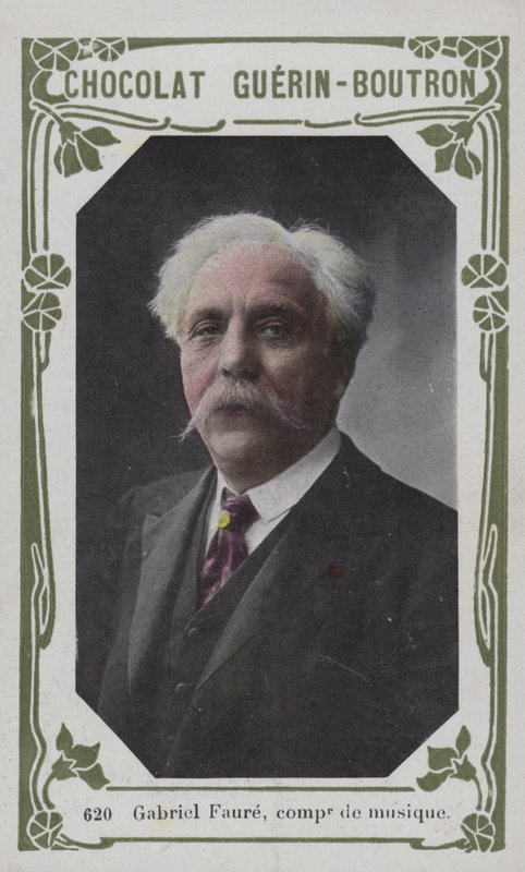 Gabriel Faure , hudební skladatel (barevné foto) od French School