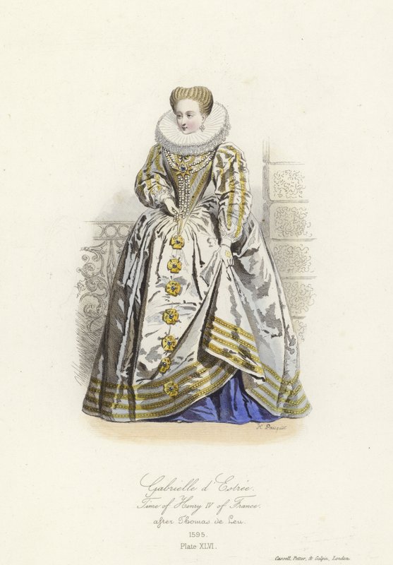 Gabrielle dEstrees, milenka francouzského Jindřicha IV od French School