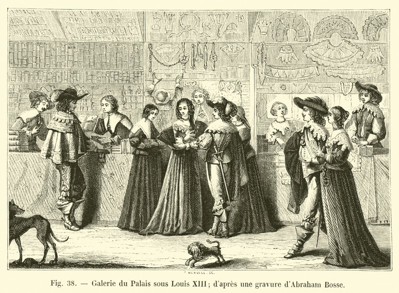 Galerie paláce za Ludvíka XIII., po rytině Abrahama Bosse od French School