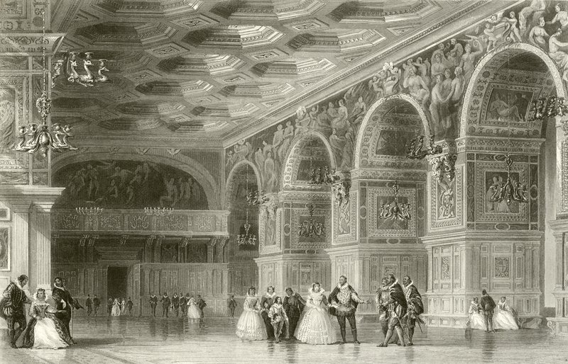Galerie Jindřicha II., Fontainebleau od French School