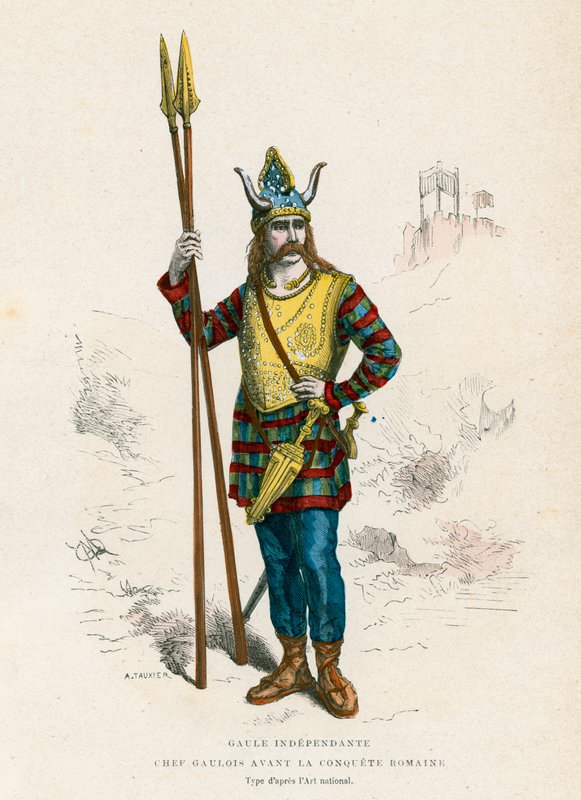 Galský náčelník před dobytím Římany od French School