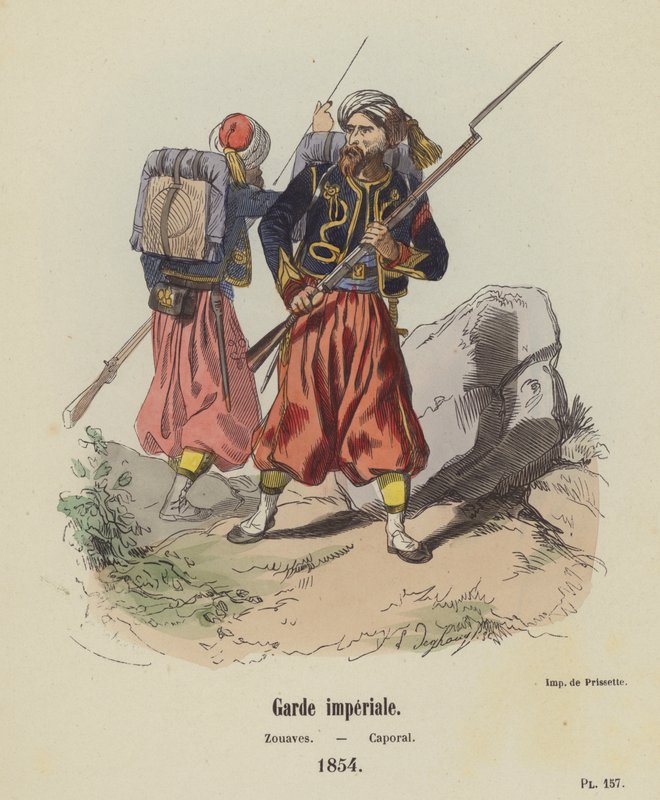 Císařská garda, Zouaves, desátník od French School