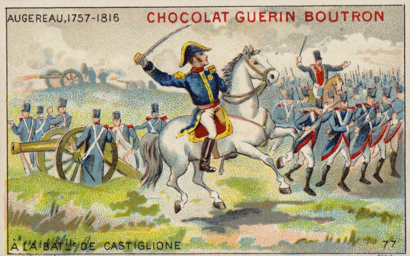 Generál Augereau v bitvě u Castiglione (chromolitho) od French School