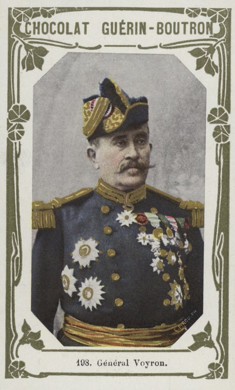 Generál Voyron (barevná fotografie) od French School