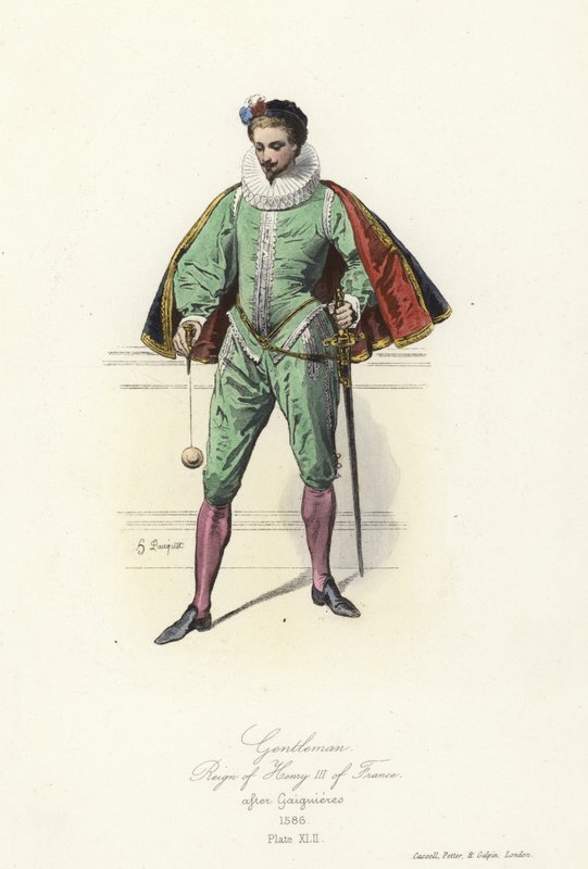 Gentleman za vlády francouzského Jindřicha III od French School