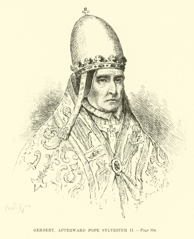 Gerbert, poté papež Silvestr II od French School