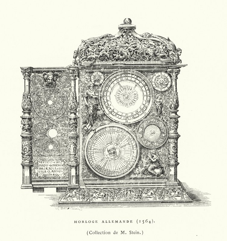 Německé hodiny, 1564 od French School