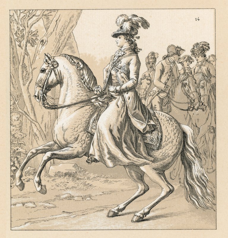 Německo XVII-XVIII. cent Kostým od French School