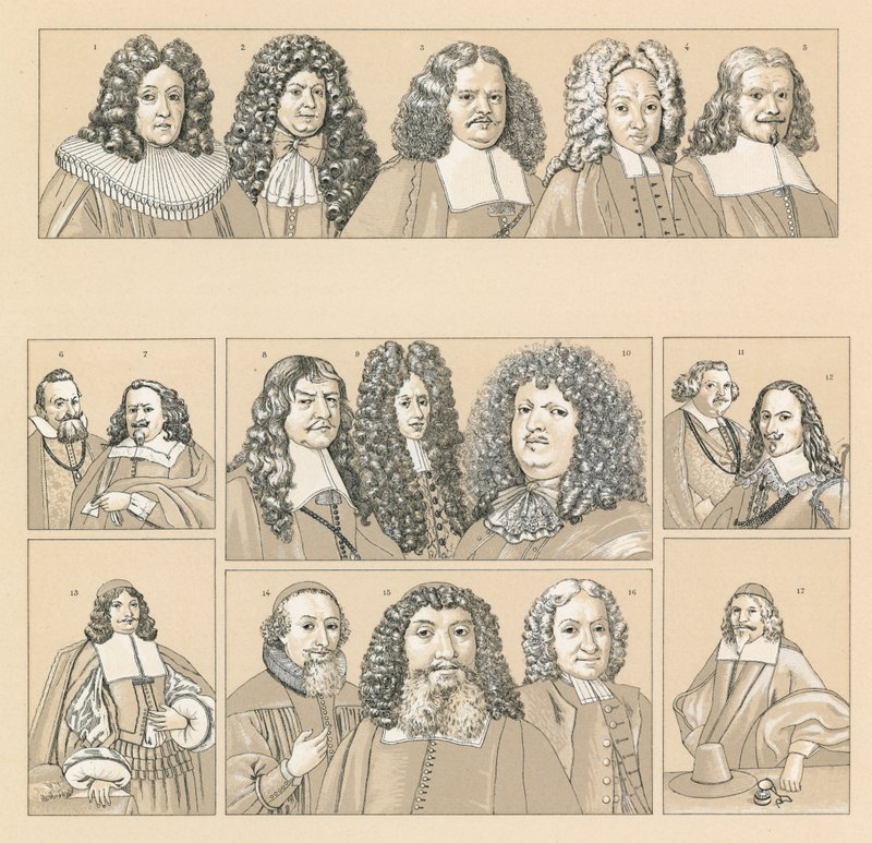 Německo XVII-XVIII. cent Kostým od French School