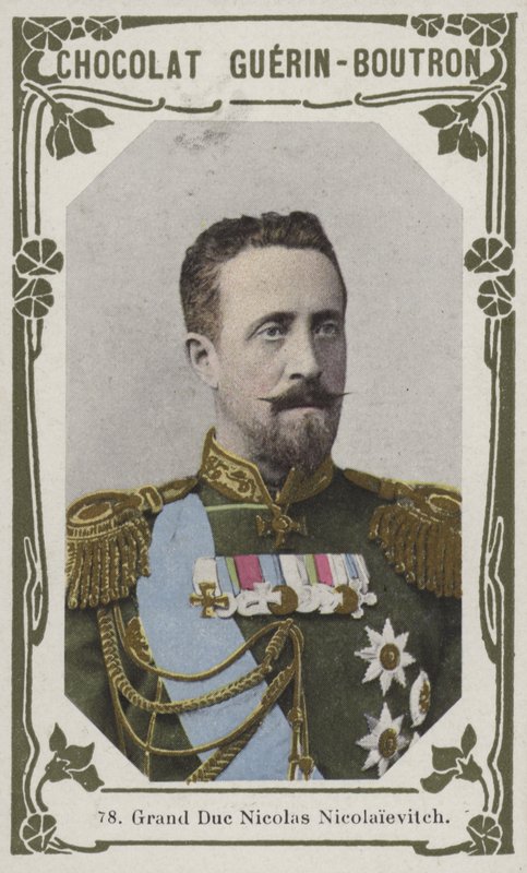 Velkovévoda Nicolas Nicolaievitch (barevná fotografie) od French School