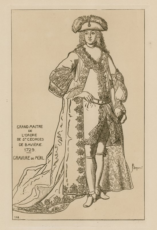 Velmistr Řádu sv. Jiří Bavorský, 1729 od French School