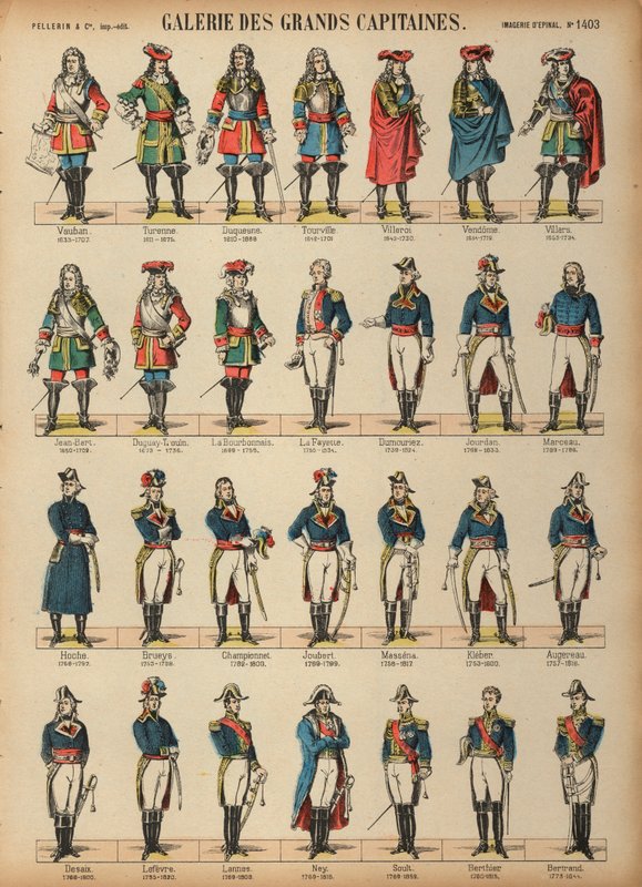 Velcí francouzští vojenští velitelé od French School