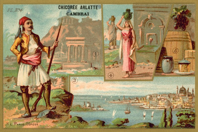 Řecko (chromolitho) od French School