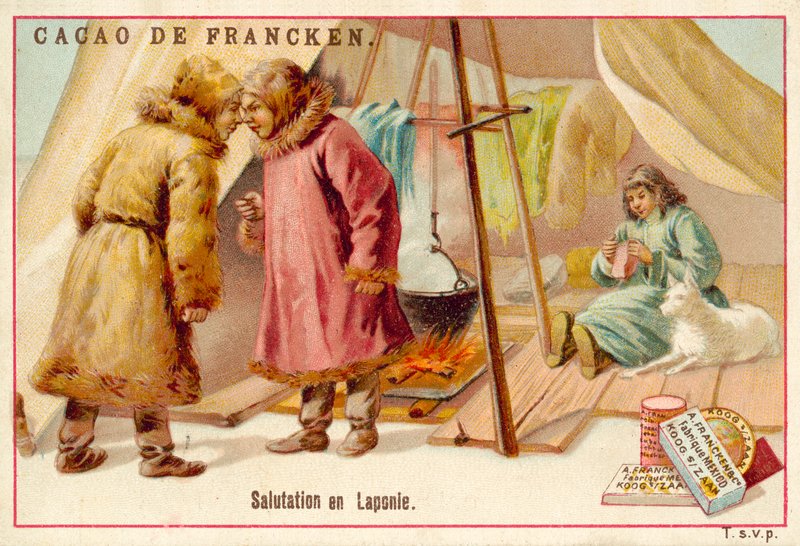 Pozdrav v Laponsku (chromolitho) od French School