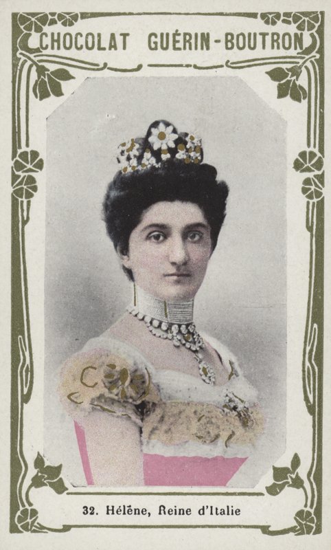 Helene, Reine dItalie (barevné foto) od French School