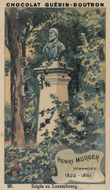 Henri Murger, romanopisec, 1822-1861, Erigee v Lucembursku od French School