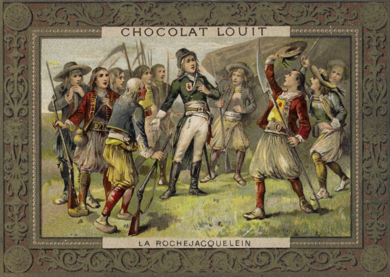 Henri de la Rochejacquelein v projevu ke svým vojákům, Vendee Revolt, Francouzská revoluce od French School