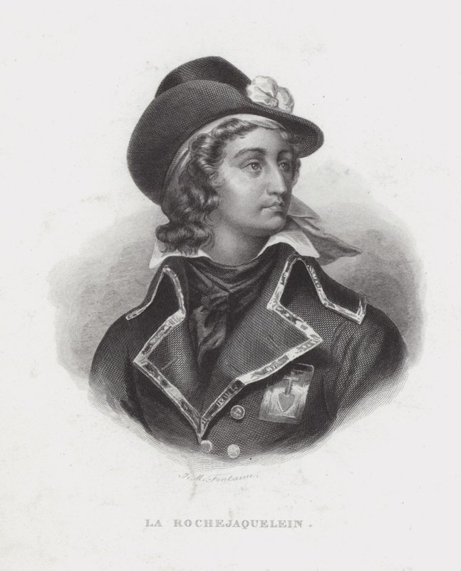 Henri de la Rochejaquelein, francouzský royalistický generál povstání ve Vendee od French School