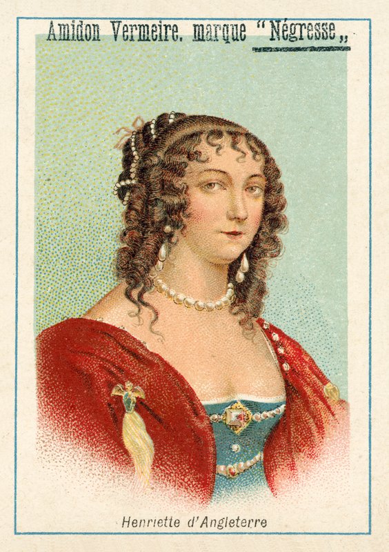 Henrietta Anglická (chromolitho) od French School