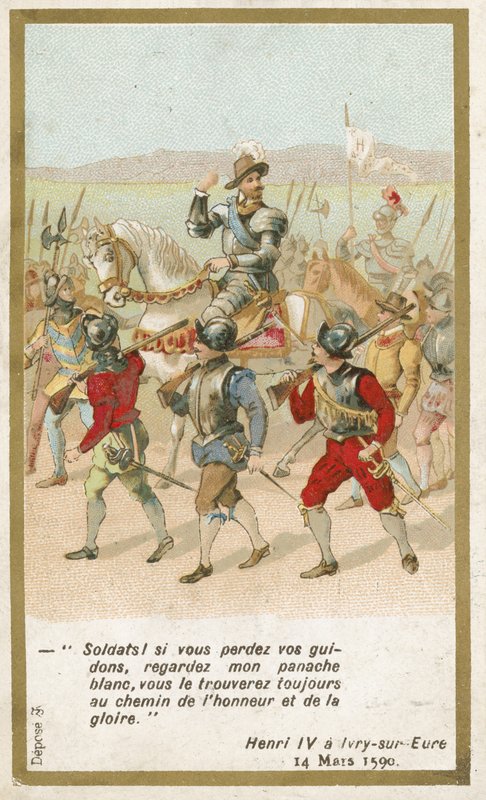 Jindřich IV., král Francie, Ivry-sur-Eure, 14. března 1590 od French School