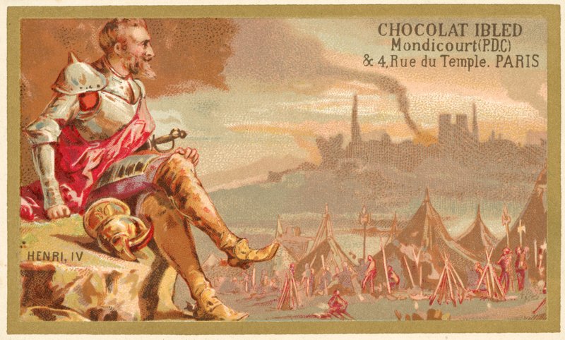 Jindřich IV francouzský (chromolitho) od French School