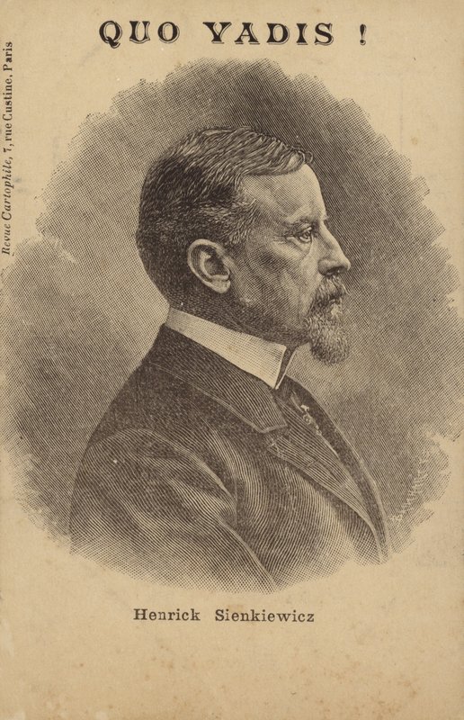 Henryk Sienkiewicz (1846-1916), polský novinář a spisovatel (litografie) od French School