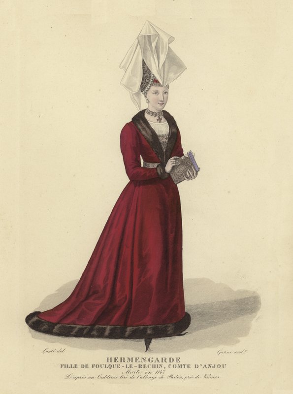 Hermengarde, dcera Fulka IV, hraběte z Anjou od French School
