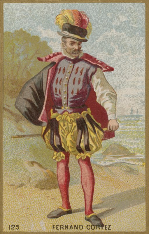 Hernan Cortes, španělský dobyvatel od French School