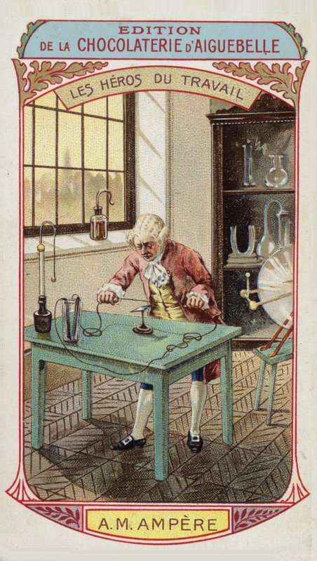 Heroes of Labor - Andre-Marie Ampere, francouzský fyzik a matematik (1775 -1836) od French School