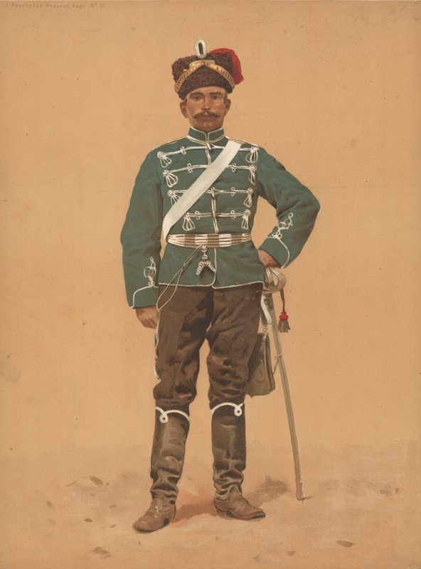 Hesenská husarská Regt č. 13 od French School
