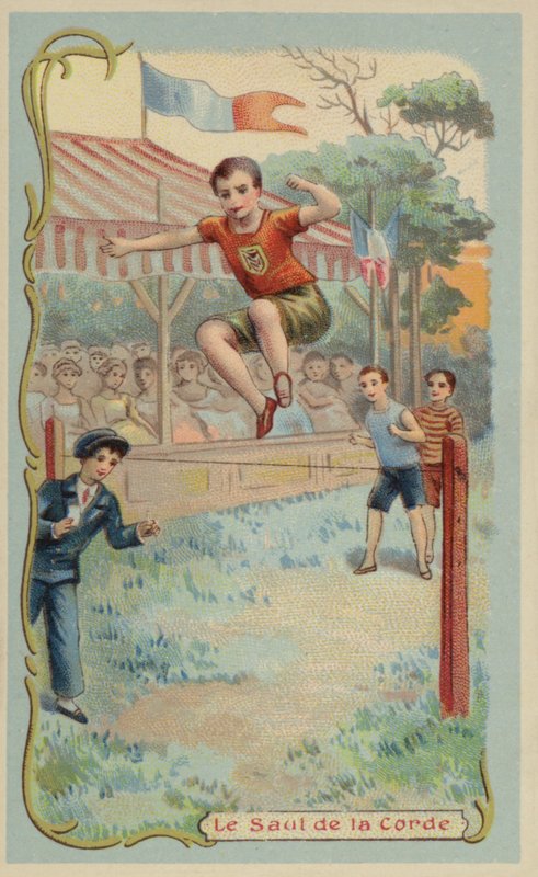 skok vysoký (chromolitho) od French School