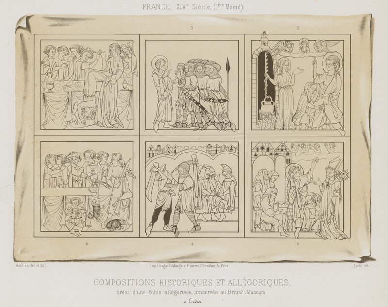 Historické a alegorické skladby od French School